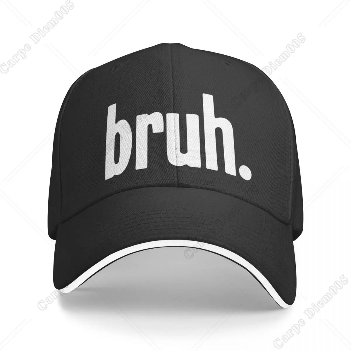 Bruh Baseball Cap Funny Summer Hat Fashion Beach Golf Hat Female Men's Cap All Seasons for Outdoor