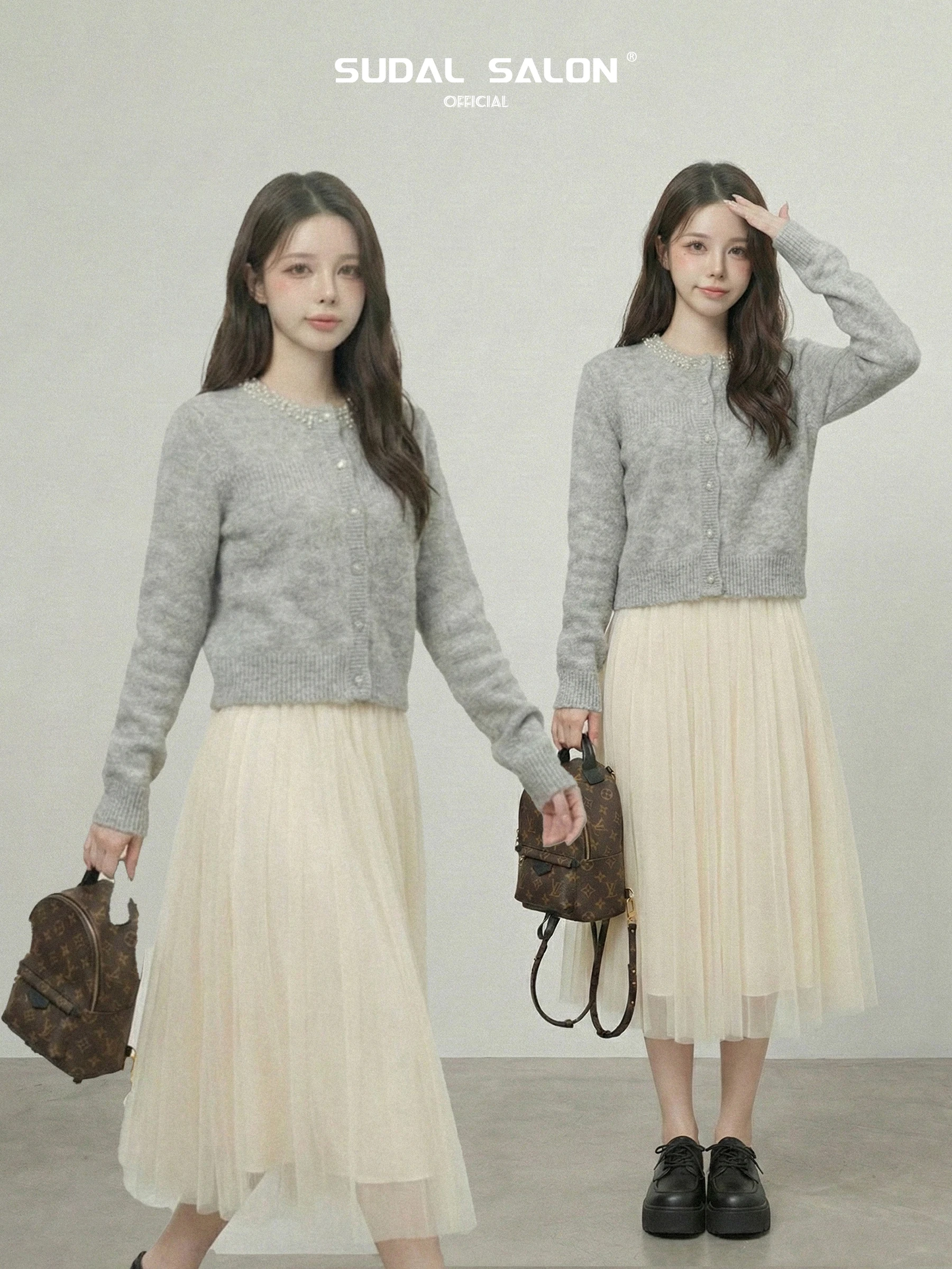 

Korean Sle Long Sve round Ne Knitted Open Cardigan Women's Early Spring New Loose Slimming Sweater Jaet