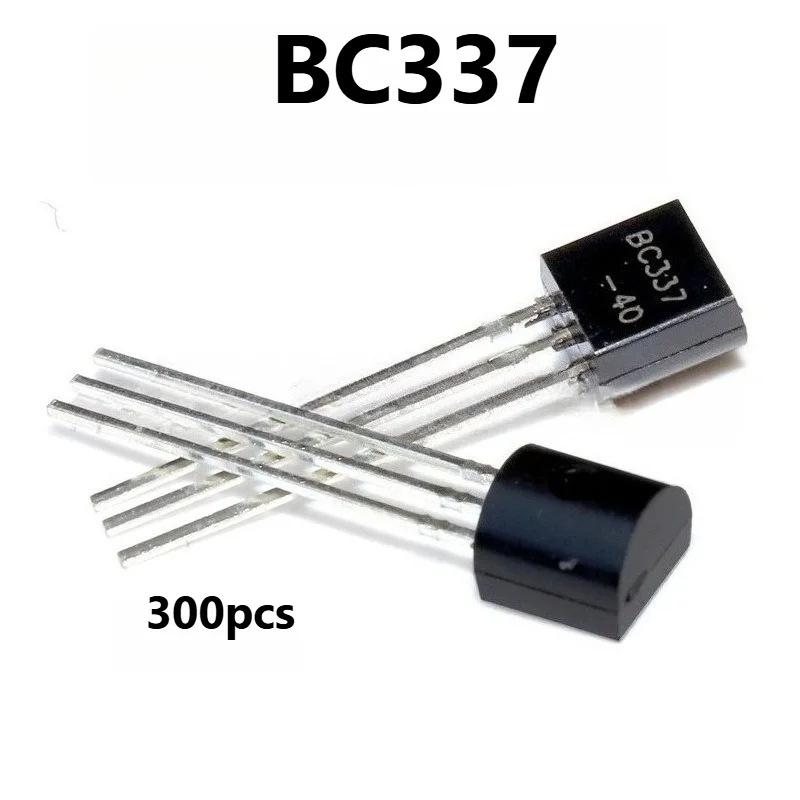 300pcs BC337-40 NPN Transistor TO-92 45V 800mA 100MHz Amplifier Switching