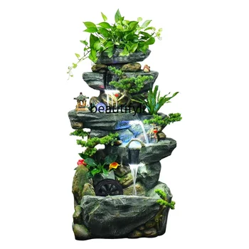 Large Floor Rockery Fountain Waterscape Living Room Office Indoor Spray Water Domestic Ornaments