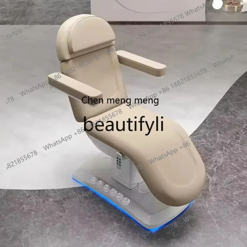 

Современное кожаное электрическое гидравлическое оборудование для лица, 3-моторная массажная кровать