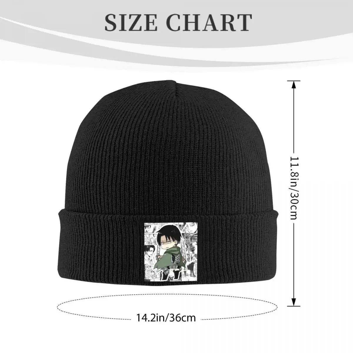 Levi Ackerman Attack On Titan Warm Knitted Cap Winter Knit Bonnet Hat Skullies Beanies Hip Hop Caps For Unisex