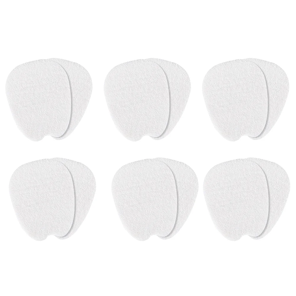 

6 Pairs Tongue Sticker Felt Forefoot Pads Pain Relief High Heel Inserts Wear-resistant Random Heels