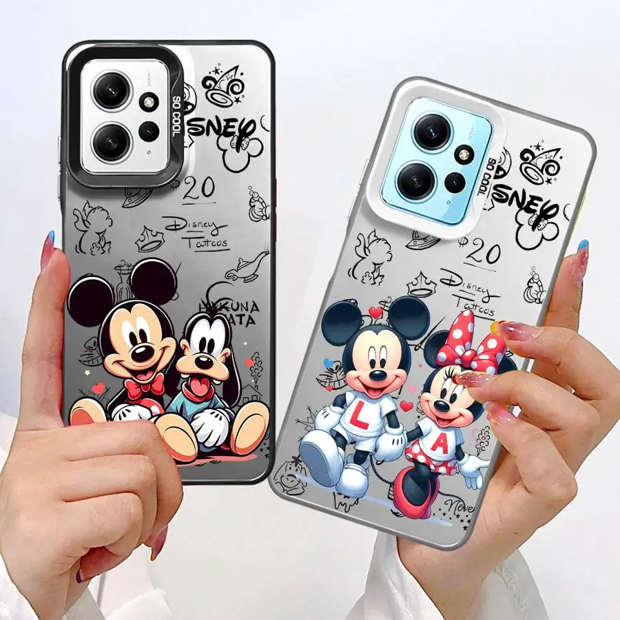 Funda bonita a prueba de golpes de Mickey Minnie para Xiaomi Redmi Note 11 10 13 Pro Plus 12 12S A1 12C 13C Poco X3 NFC funda de silicona para teléfono