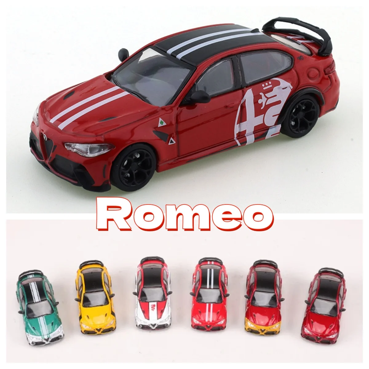 

Модель автомобиля DCT 1/64 GTAm 147 Red Lace 46 Yellow Lace, литая под давлением, коллекционная, игрушка, подарок, украшение