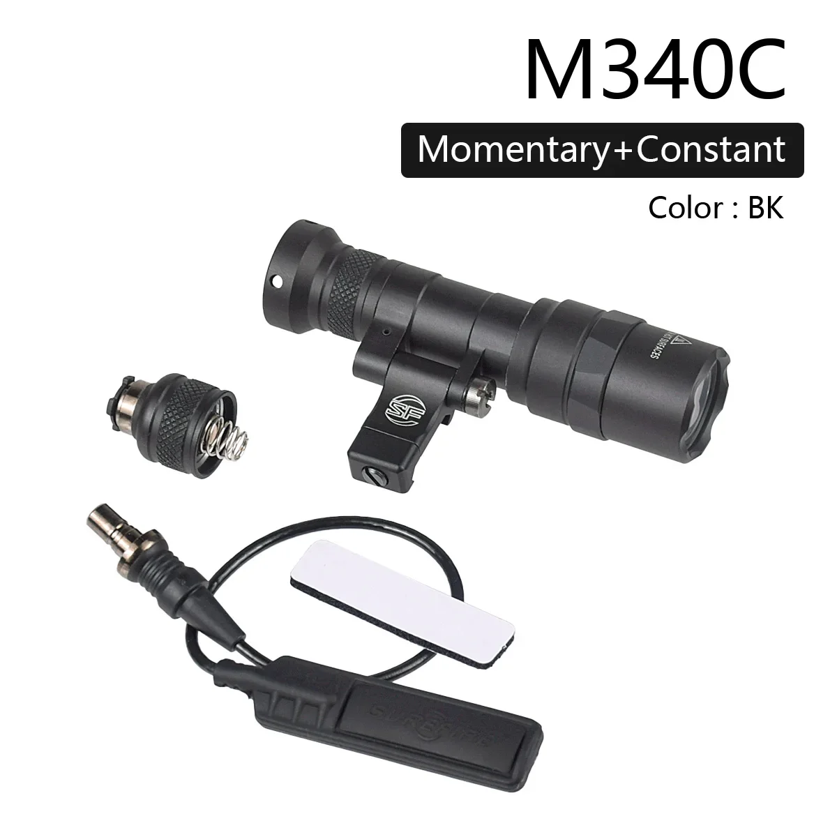 Tactical Surefire M600 M340 DF M640 SF Flashlight M340V Scout Light 20mm Picatinny Rail Mount Airsoft Hunting Light Lamp image 3