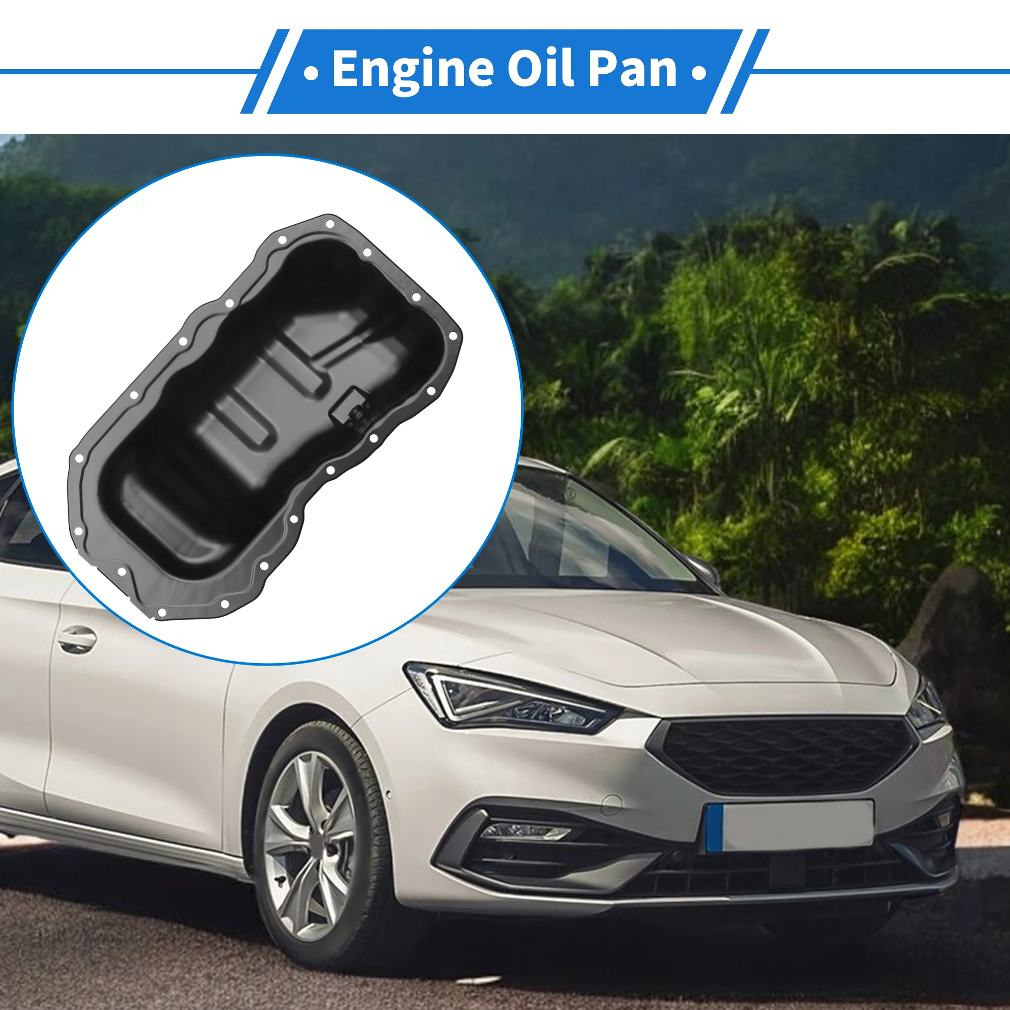

UXCELL 1 Pc No.PE0710400A Engine Oil Pan for Mazda 3 2.0L 2.5L 2.3L 12-13 Iron Black