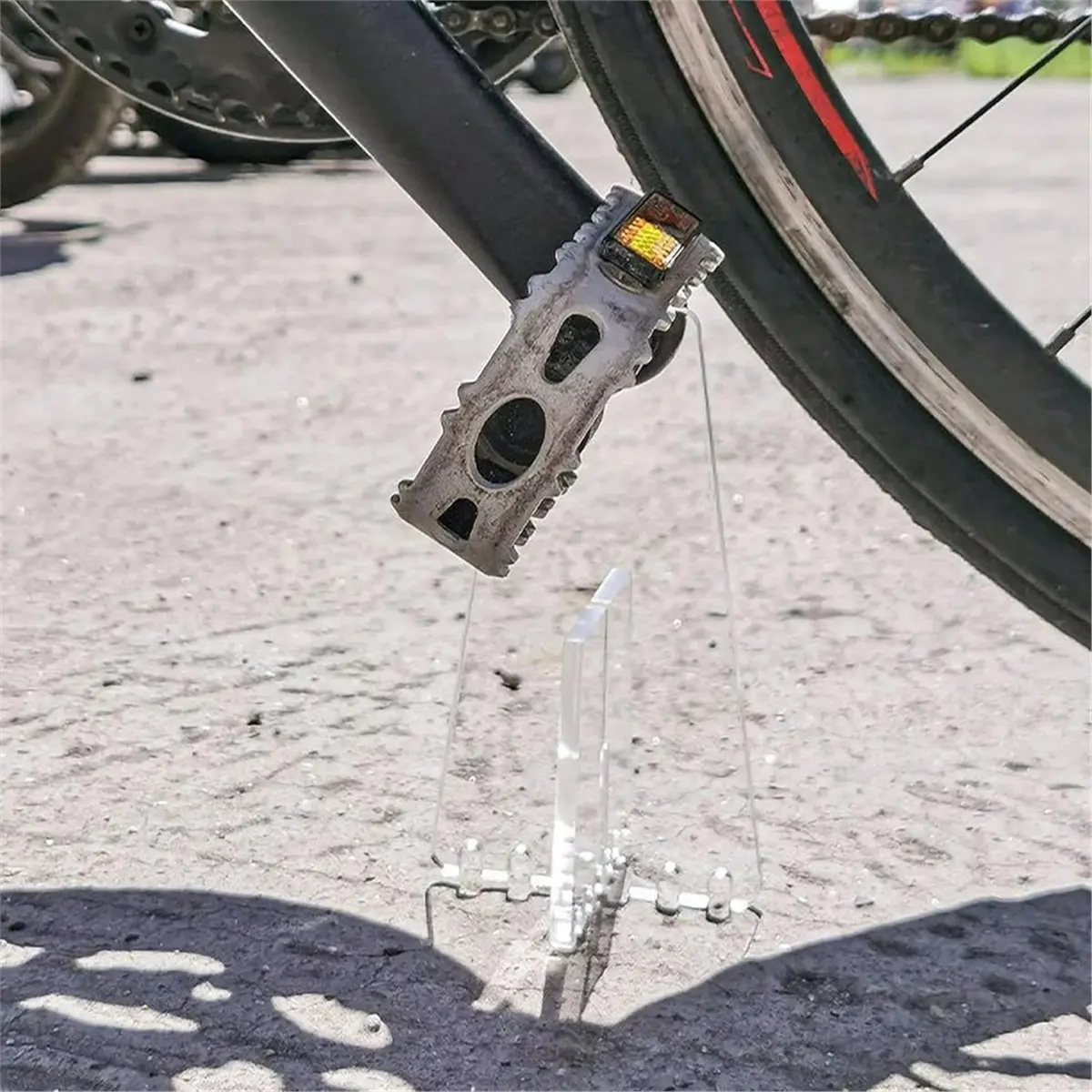 

(ABYM) Портативная уличная подставка для велосипеда, держатель для парковки, боковая подставка для шоссейных и детских велосипедов