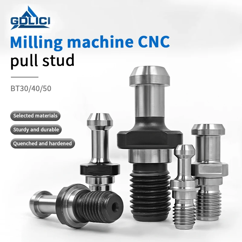45° Through Hole Water Outlet Pull Stud BT30 BT40 BT50 Rear Pull Internal Cooling CNC Tool Holder Retention Knob