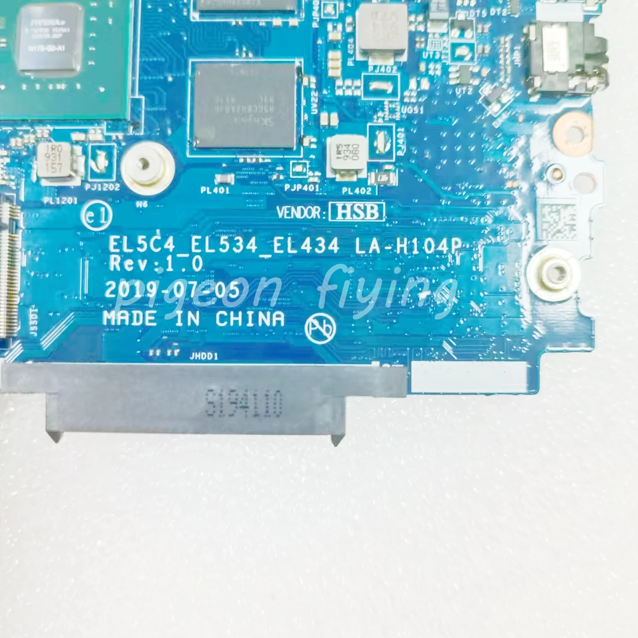 Imagem -06 - Placa-mãe Portátil para Lenovo Ideapad El5c4 El534 La-h104p S34015iml Cpu I7-10510u Srgkw Gpu Mx230 2gb de Ram 4gb 100 Teste ok