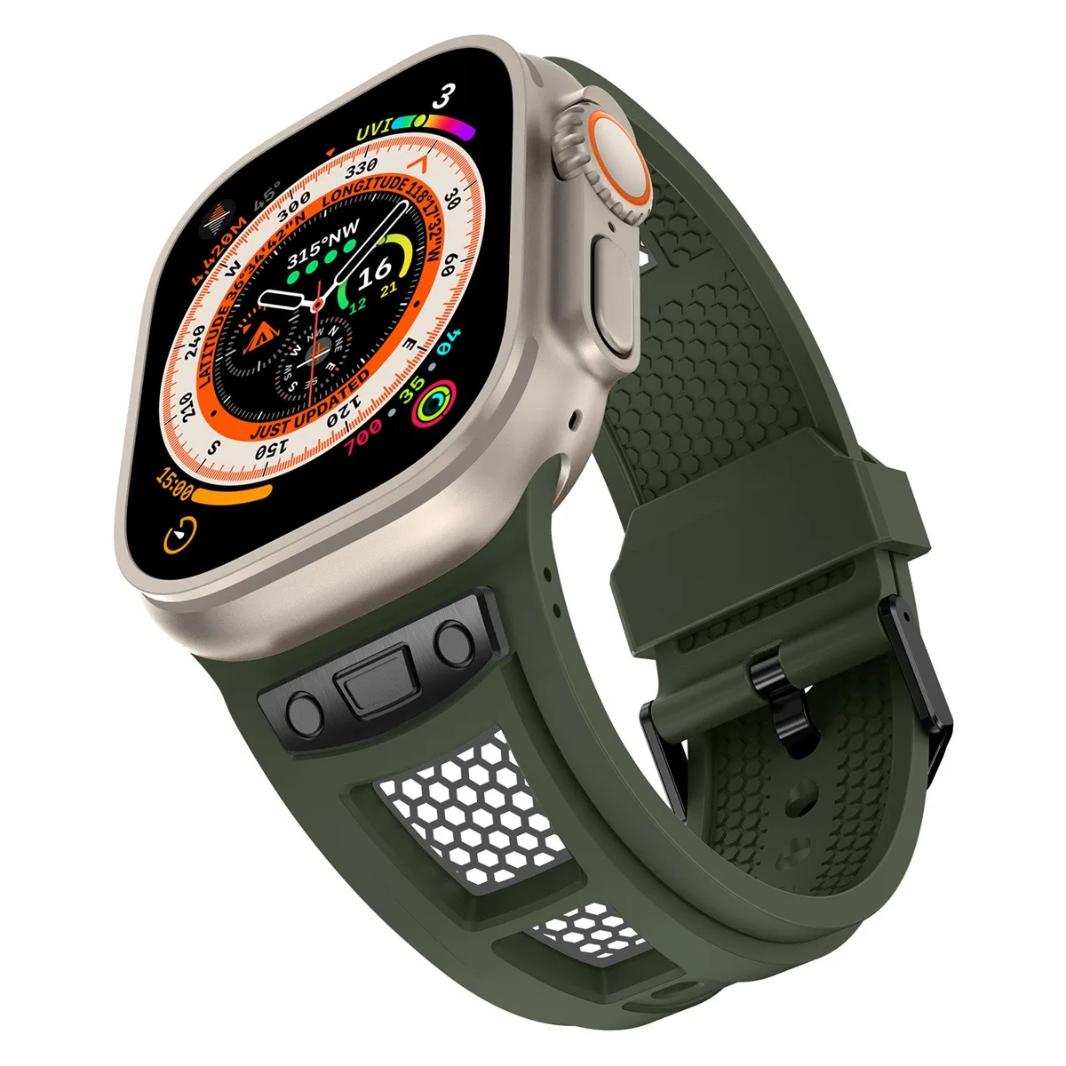 Uhrenarmband für iWatch 42/44/45/49 mm, modisches Metallarmband für die Uhrenserie Ultra2 Se 9/8/7/6_voghion.com