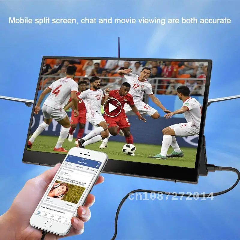 

Portable 14.1 Inch Display For Smartphones Computers Ps5/Switch Gaming And Esports External Expansion Screen