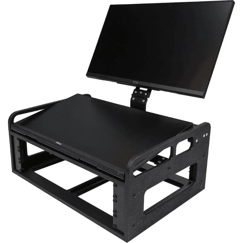 

Adjustable Angle Birch Board Plastic Fly Rack for Dell P2418HT 24" Touch Screen Monitor MA OnPC Command Wing 2RU 3RU Below