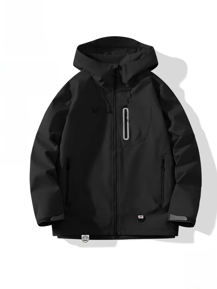 

Men's Windproof Hooded Outdoor Jaet Lightweight Faionable Urban Workwear Sle Polyester/Nylon Cosite Fiber