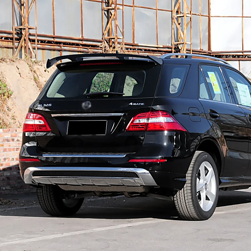 For Mercedes Benz M-Class 2005 06 07 08 09 10 11 12 13 14 15 Rear Roof Trunk Lid Car Spoiler Wing ABS Black Carbon Color