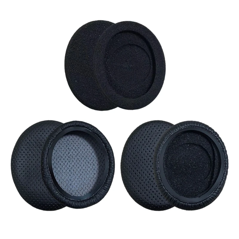 1Pair Replacement Sponge Breathable Protein Leather Ear Pads Cushion Earpad for Sennheiser SC 160 165 USB Headphone Earpads