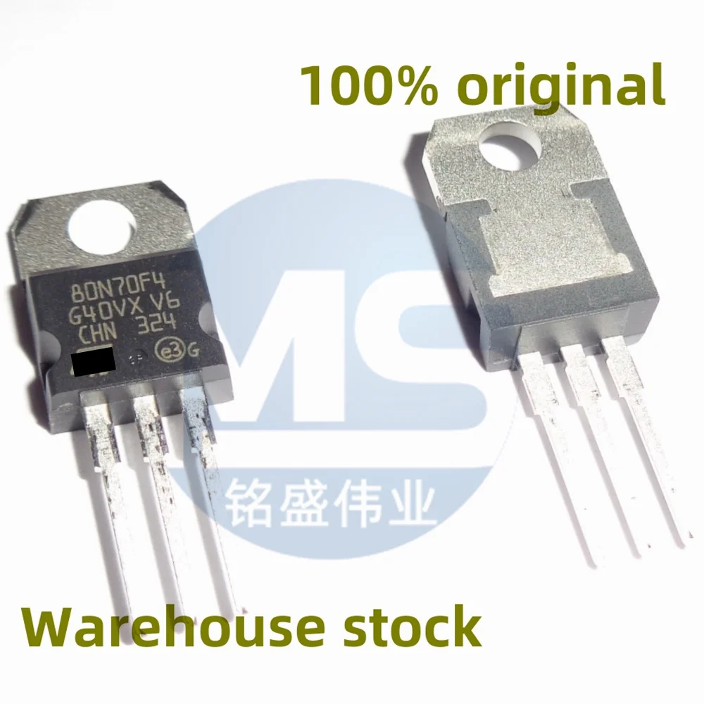 10 Uds 100% original STP80N70F4 80N70F4 TO-220 85A 68V Transistor MOSFET