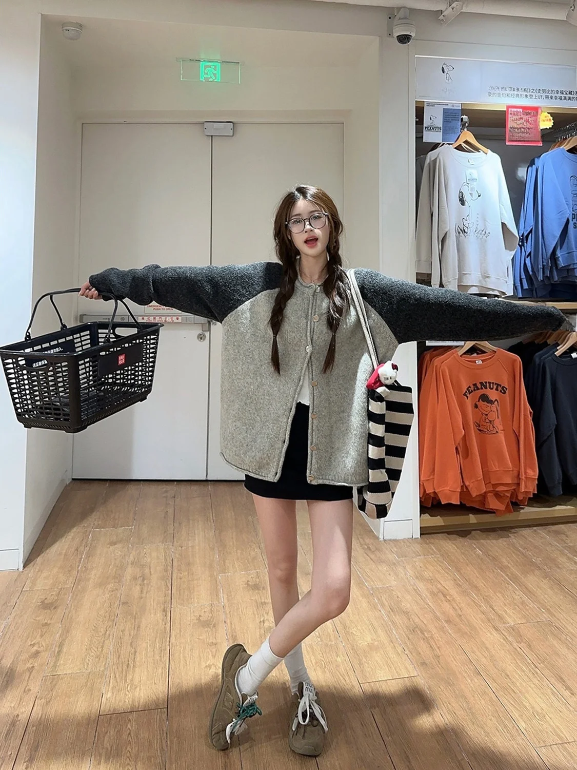 ay Long Sve سترة مفتوحة سترة المرأة الخريف الشتاء جديد الربط اللون محبوك معطف فوقي كسول Sle Faionable Commu...