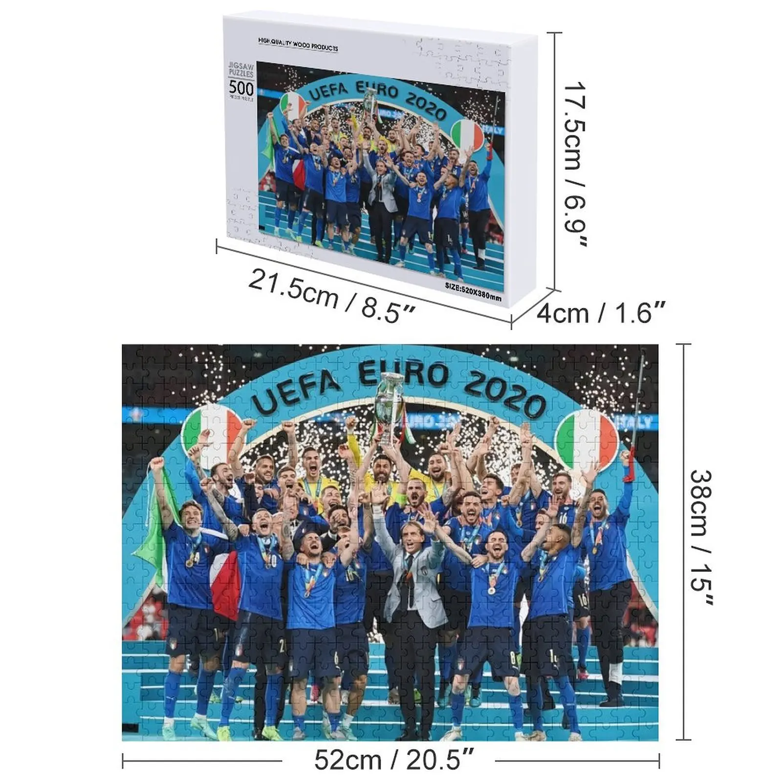 Azzuri Win Jigsaw Puzzle صورة شخصية هدية لغز الحيوان #4