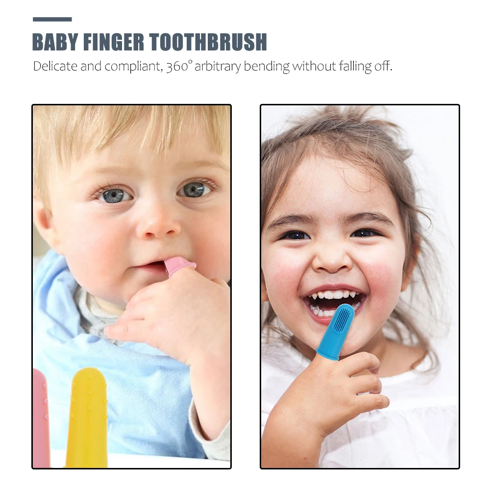 

12pcs Silicone Infant Toothbrush al Cleaner al Cleaner Toddler Teeth Brush Infant Dental Care Tools