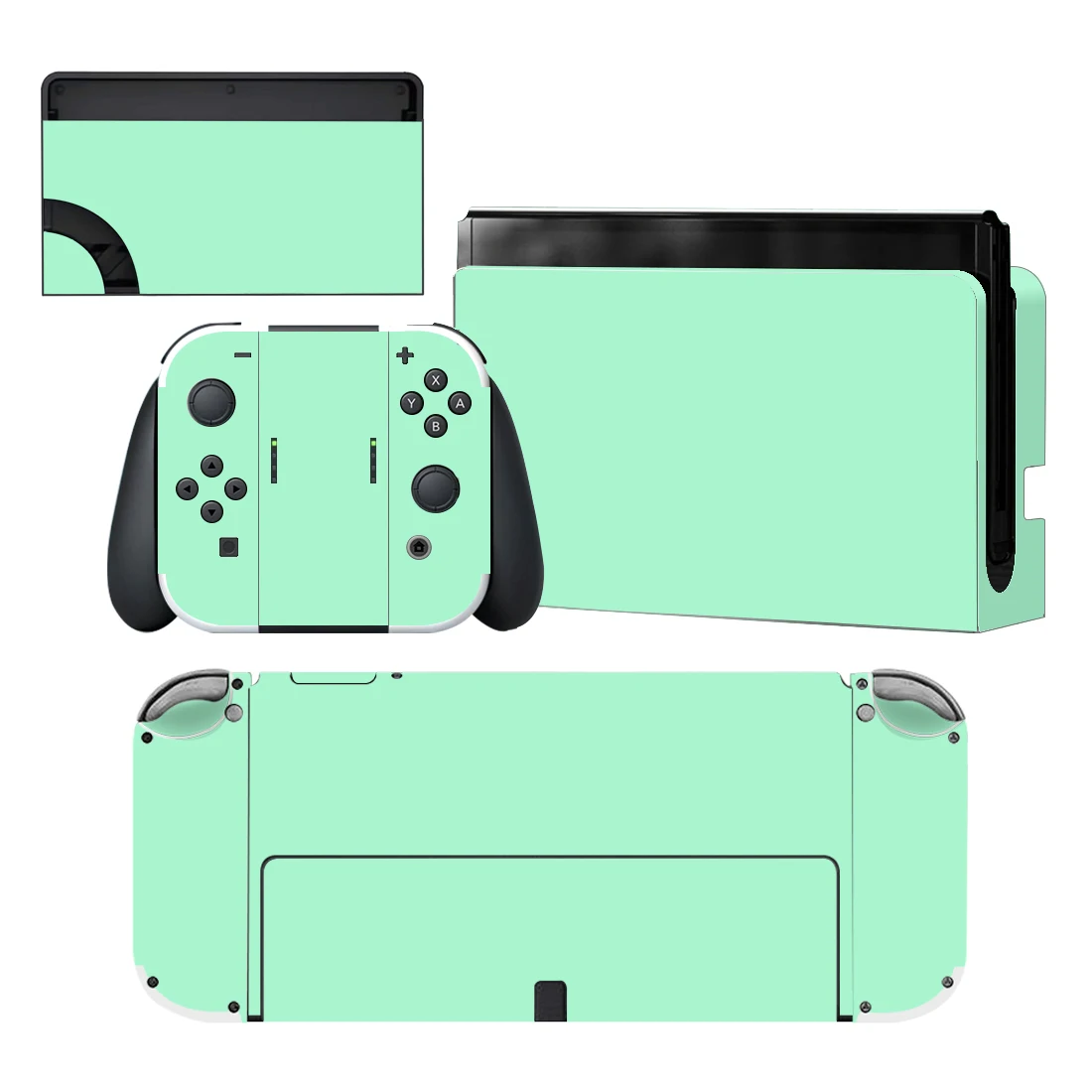 Pure Purple Pink Color Skin Cover Sticker Decal for Nintendo Switch NS OLED Console Joy-con Controller Dock Vinyl