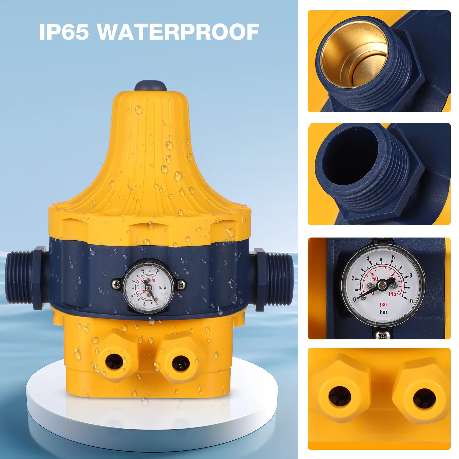 

Automatic Water Pump Pressure Controller 110V Intelligent Electronic Control and Home Water Pressure Booster System