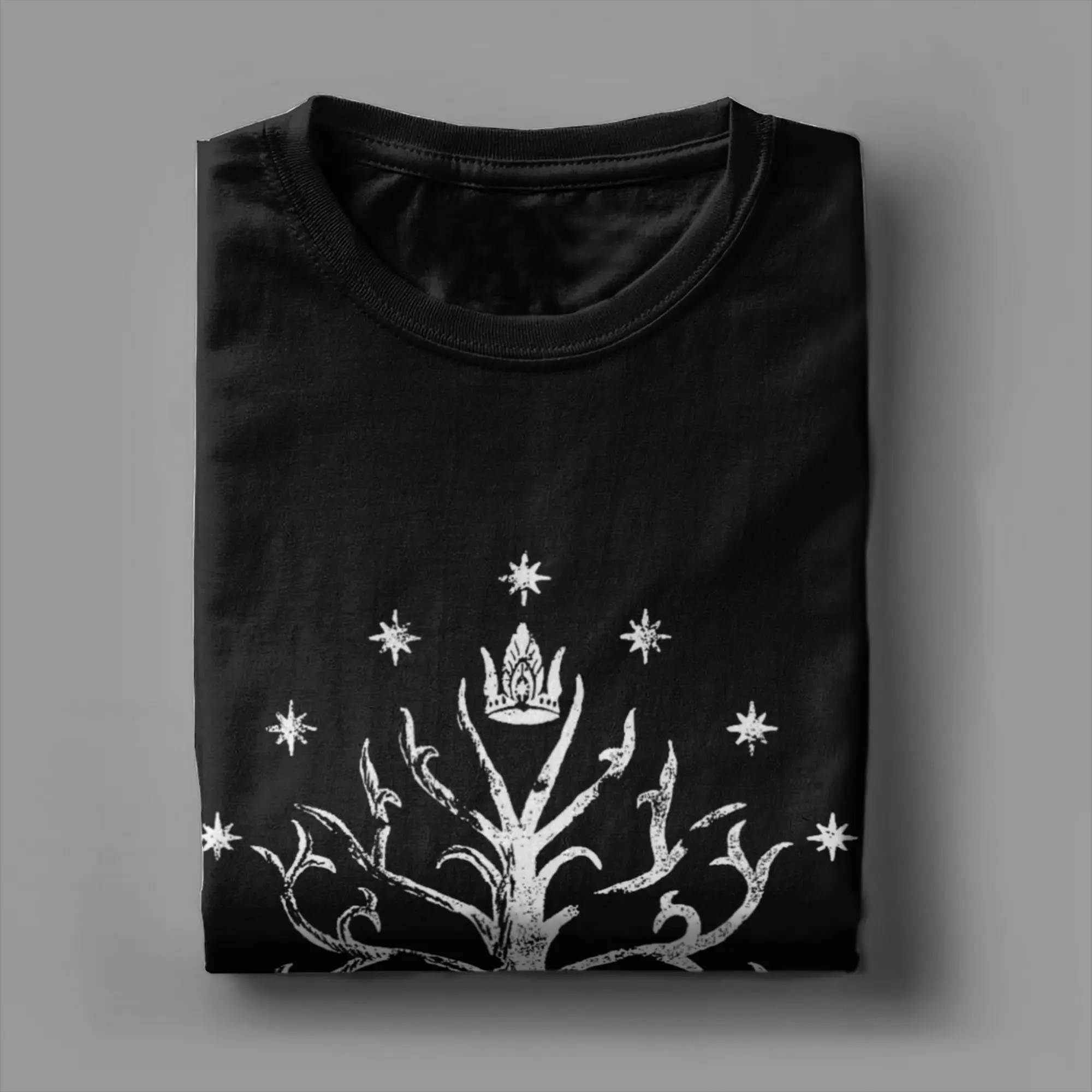 تي شيرت L-Lords Of The R-Rings Tree of Gondor للرجال 100% قطن تي شيرت برقبة دائرية وأكمام قصيرة ملابس هدية عيد الميلاد #4