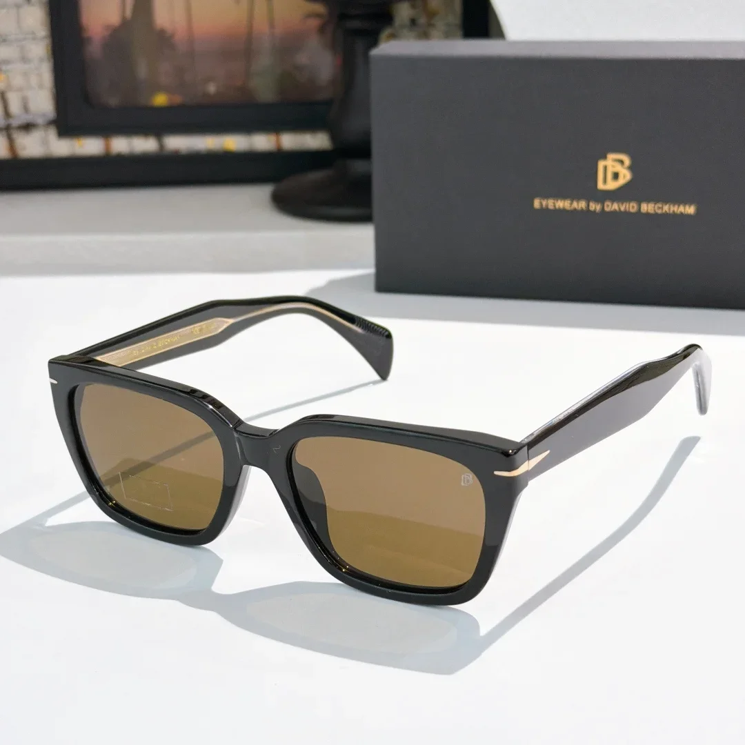 Brand DB 7135/S Retro Luxury Square Sunglasses UV400 Thick Acetate Frame Multi-color Lens Fashion Shades Outdoor Travel Eyewear