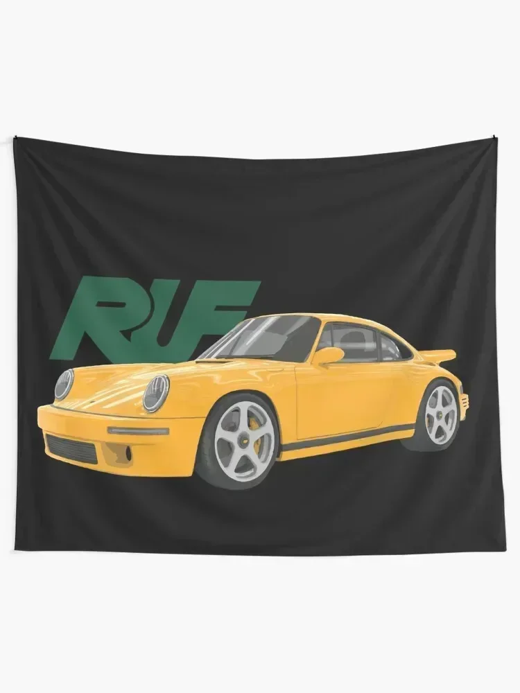 Ruf CTR high performance sports car German automobile YELLOW BIRD Tapestry Decorative Paintings Hanging Wall Tapestry