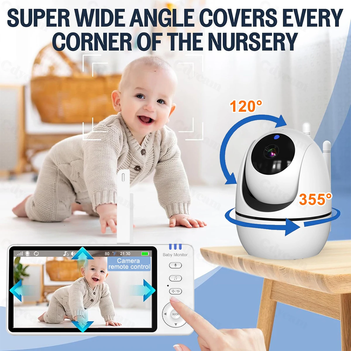 Moniteur vidéo pour bébé 5'' a - Home Cinema Wireless avis et prix