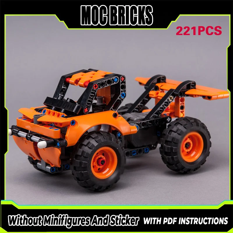 

City Car Model MOC Building Bricks Heavy-Duty Racing Truck Modular Technology Gifts Holiday Assemble Children Toys Suit