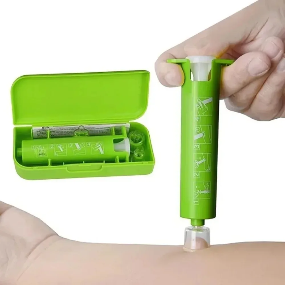 Bite Sucker 1 Set Promote Healing Vacuum Negative Pressure Bite Extractor Tool for Outdoor Backpacking ABS