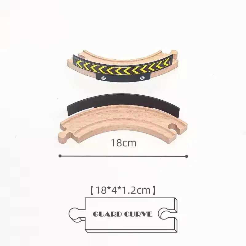New Kinds Wooden Track Parts Beech Wooden Railway Train Track Toys Accessories Fit All Brands Wood Tracks Toys for Kids Gifts