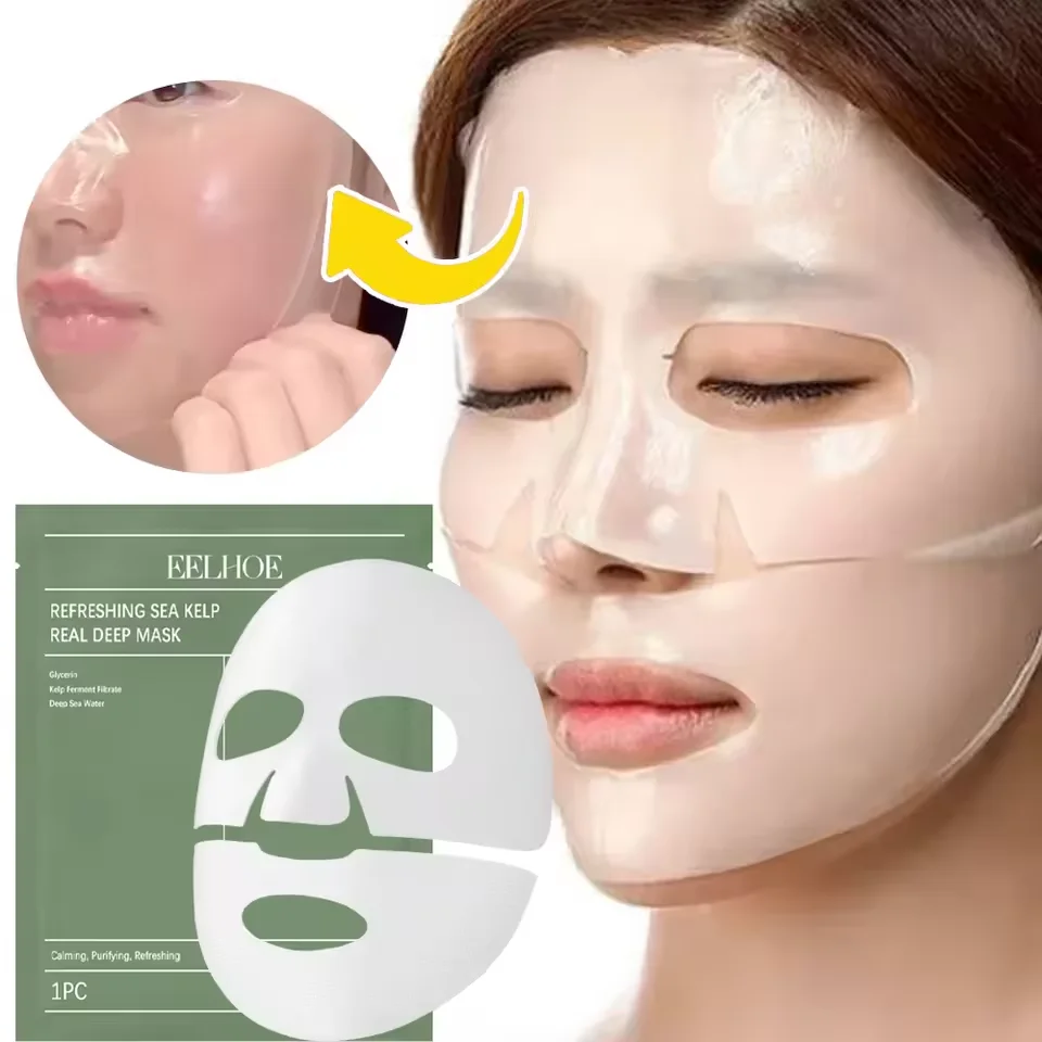 Bio-Collagen Sea Kelp Real Deep Mask Anti-Wrinkle Lifting Mask Hydrolyzed Collagen Collagen Reverse Filming Volume PeelOff Mask