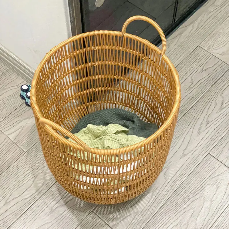 

Dirty laundry basket, high-value bamboo, rattan ins, household king-size portable bathroom snacks, toys, storage basket