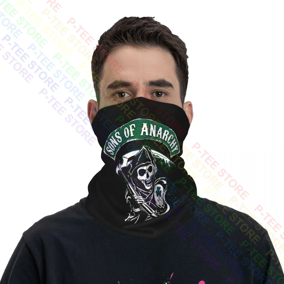 Anarchy Sons Of Ireland Neck Gaiter Bandana Scarf Face Mask Warmer Camping Sun Protection