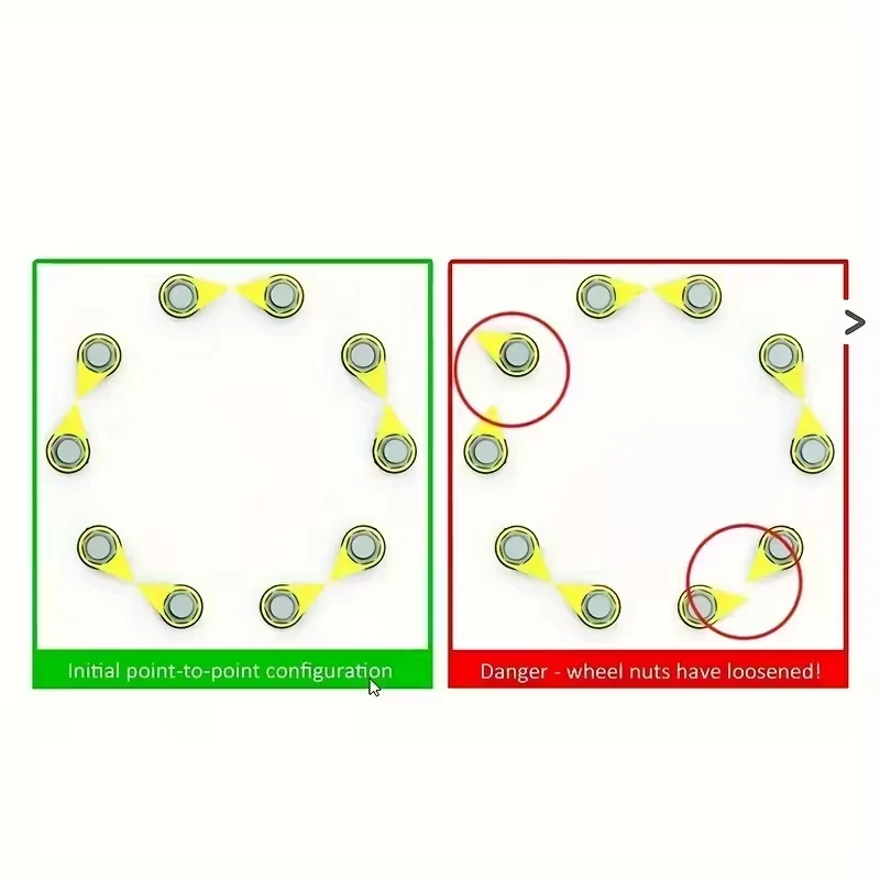 10 قطعة/المجموعة سيارة البلاستيك الإطارات الجوز مؤشر 32 مللي متر مؤشر الجوز الإطارات-سهلة الاستخدام السيارات والشاحنة محور الترباس تخفيف الكاشف