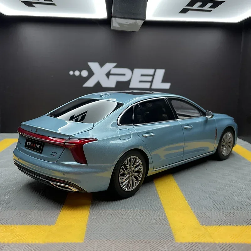 Century Dragon 2023 새로운 Hongqi H5 세단 1:18 합금 시뮬레이션 자동차 모델 컬렉션 선물