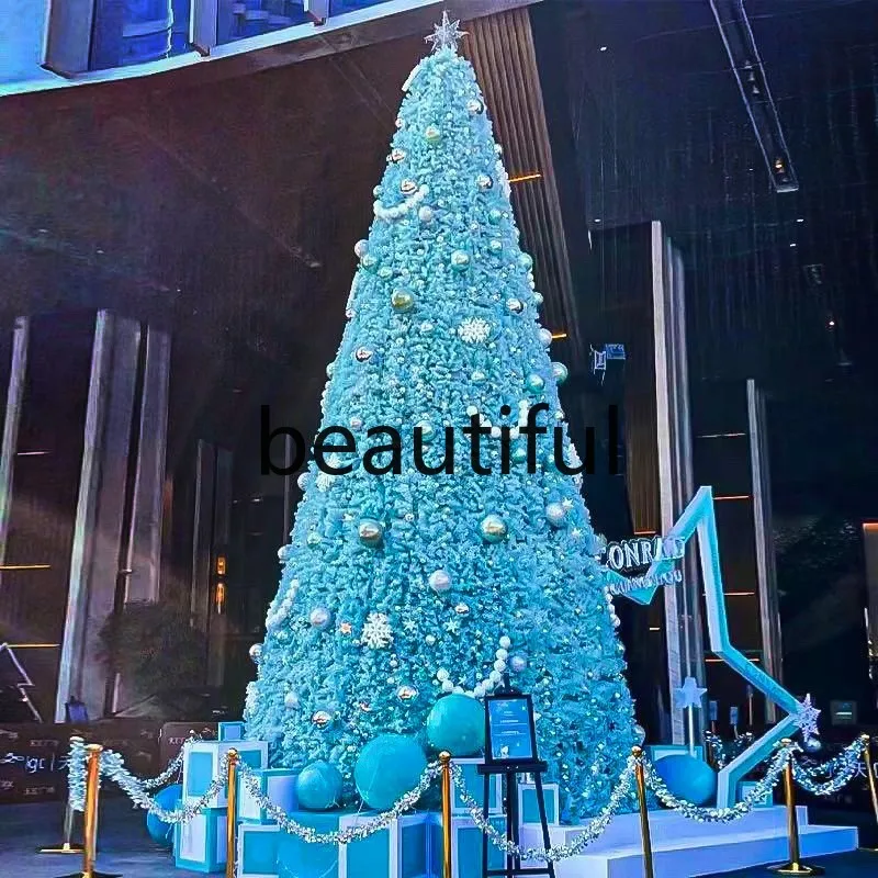 

Large Christmas tree set 8 meters frame tree outdoor luminous Christmas decorations square layout