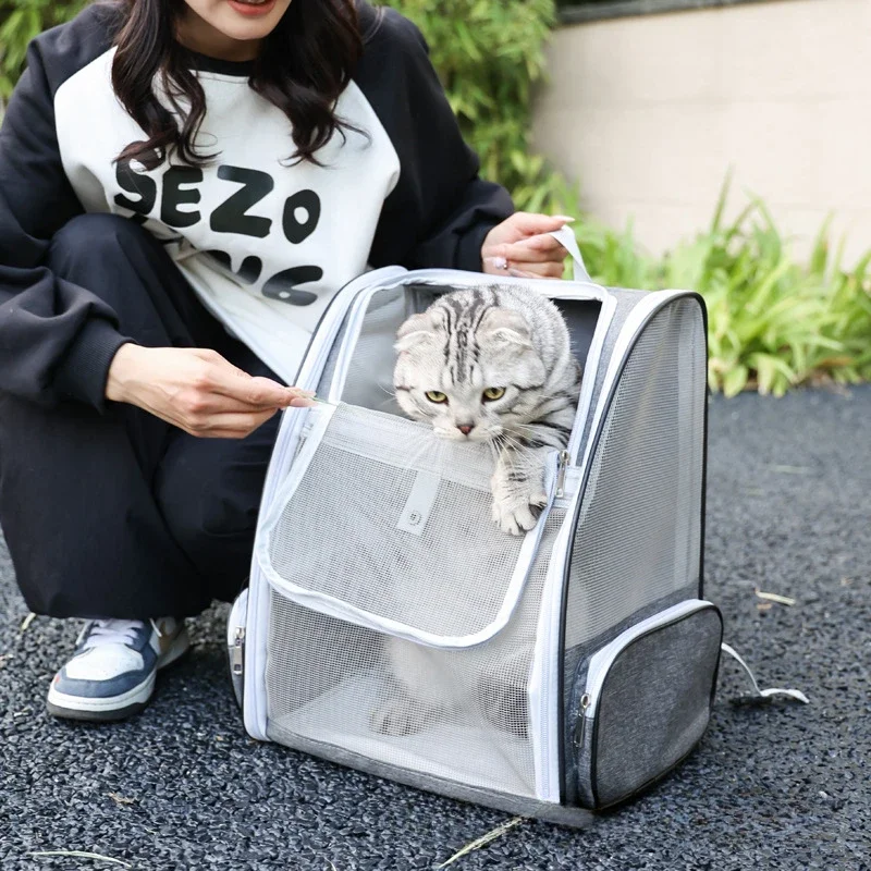 Cat Out Portable Backpack Multi-purpose Breathable Folding Pet Bag Cat Small Dog Pet Supplies Dog Carrier Cat Travel Bag