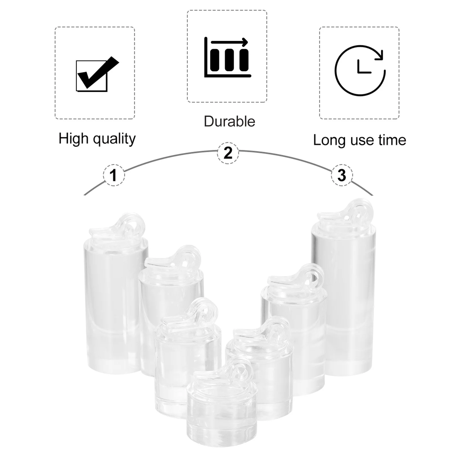 

1Set Ring Racks Transparent Round Storage Rack Upscale Presentation Attracts Attention Increases Sales Suitable Home Shop