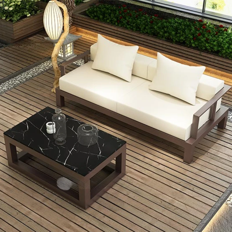 Waterproof Modern Sofa Chair Fancy Relax Designer Lounge Sofa Loveseat Individual zestawy mebli ogrodowych Outdoor Furniture