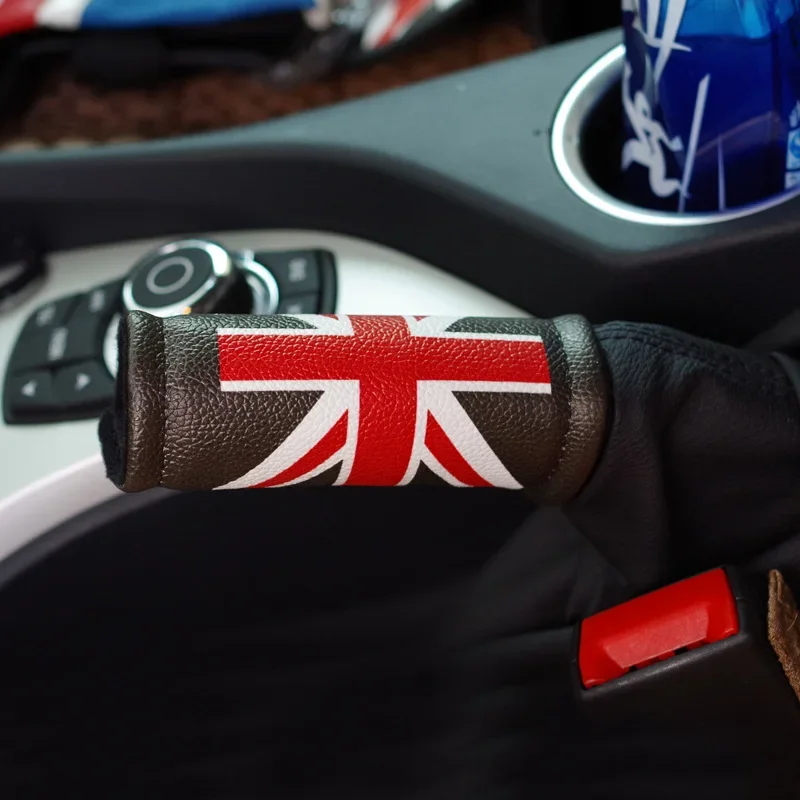 

Car Inner Handbrake Handle Decoration Leather Cover Trim Sticker For Mini Cooper S JCW R55 R56 R60 F55 F56 F60 Car Accessories