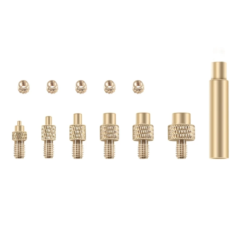 Heat Set Brass Insert Nut Soldering Iron Tip for 3D Printer Part Plastic Soldering Hot Melt Insert Nut 3D Printer Tool