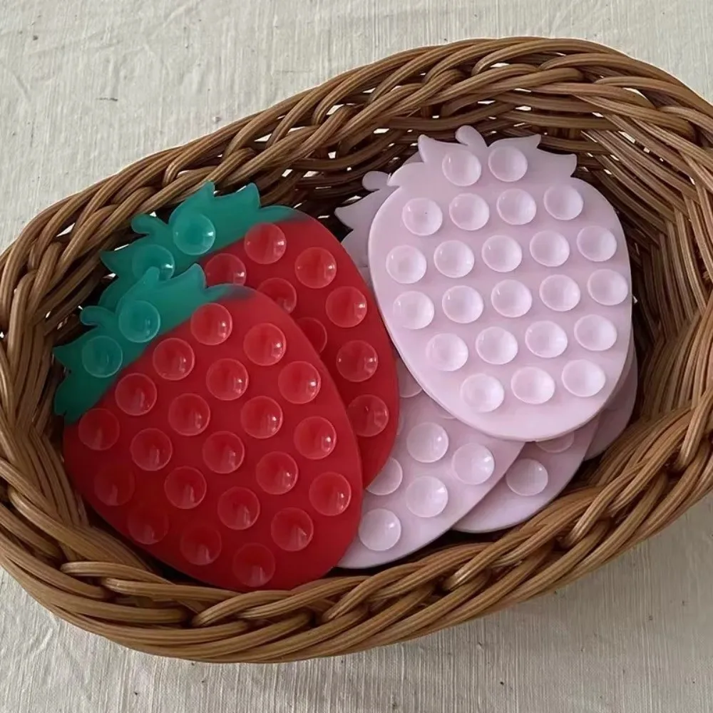 

Универсальный держатель для телефона на присоске Strawberry: портативная подставка для автомобиля, крепление для навигатора, фиксирующая подставка для телефона