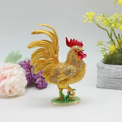 SHINNYGIFTS Tewelves Animals Rooster Trinket Box Home Decorative Jewelry Gift Box