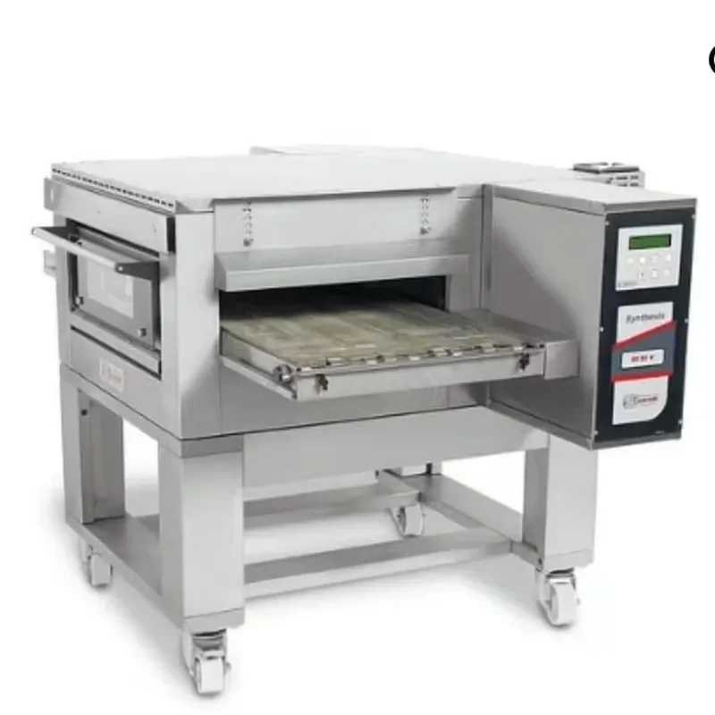 18 Gas Pizza Conveyor Oven Commercial Baking Equipment for Restaurant Kitchen High Efficiency Continuous Cooking Machine