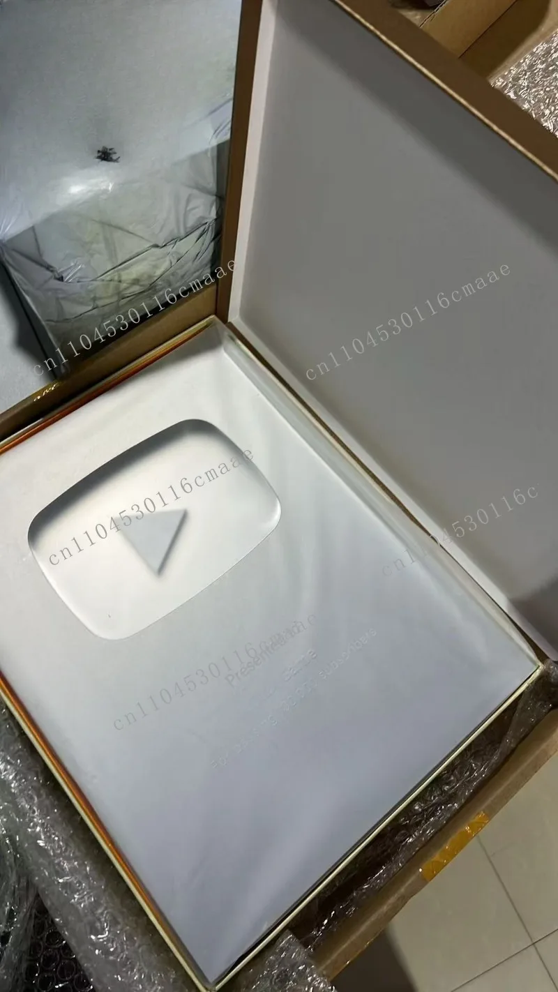 Bestseller   Plaque Play Button Gold Customized Name  Award Plaque,custom YouTube Award Bring A Name