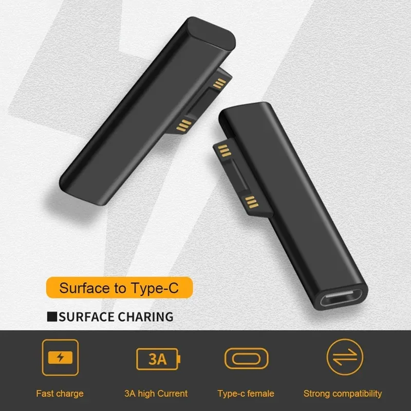 

65 Вт/102 Вт PD Блок питания USB C для быстрой зарядки для Microsoft Surface Pro X 8 7 6 5 4 3 Зарядное устройство-конвертер Go Book для Microsoft
