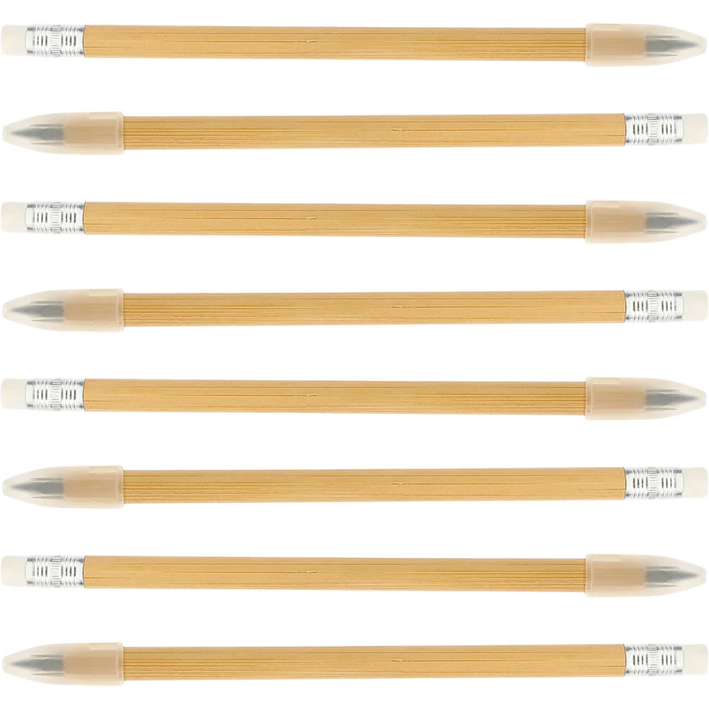 Gommes à crayon éternité en Graphite, 8 pièces, crayons à plomb, école éternelle, bois réutilisable, sans encre